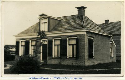 Ansichtkaart   Schoolhuis Hantumerhoek