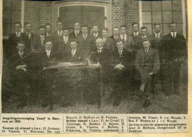 K   Hantumer jongelingsver. Jozef  1925 