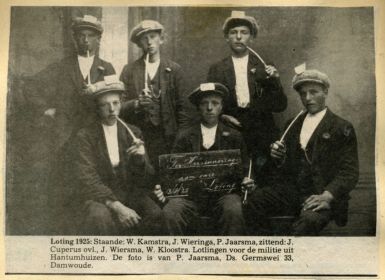 K   Lotlingen militie Hantumhuizen  1925 