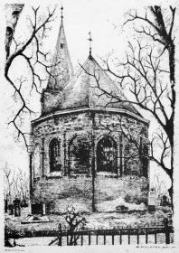 kerk hantum   tekening r. kijlstra   1974