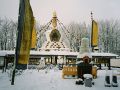tempel in de winter